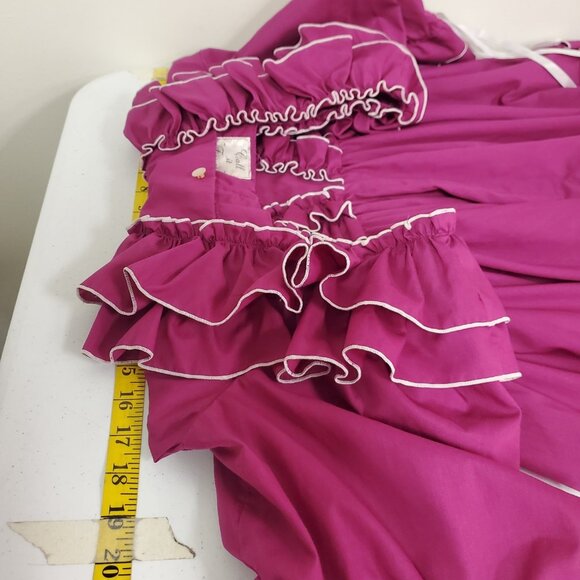 Vtg Call It Fancy Womens 1970s Square Dancing Dress Size 10 Western Pink Ruffle - Picture 6 of 12